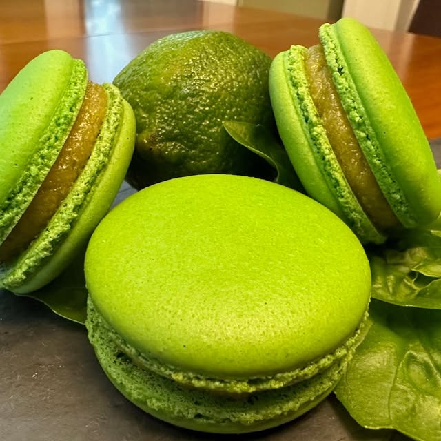 Coconut Lime Macarons